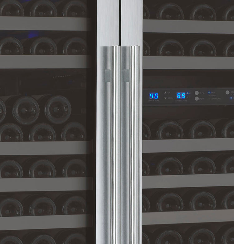 Allavino FlexCount II Tru-Vino 349 Bottle Three Zone Stainless Steel Side-by-Side Wine Refrigerator