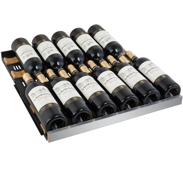 Allavino FlexCount II Tru-Vino 349 Bottle Three Zone Stainless Steel Side-by-Side Wine Refrigerator
