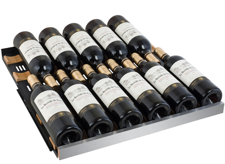 Allavino FlexCount II Tru-Vino 349 Bottle Three Zone Black Side-by-Side Wine Refrigerator