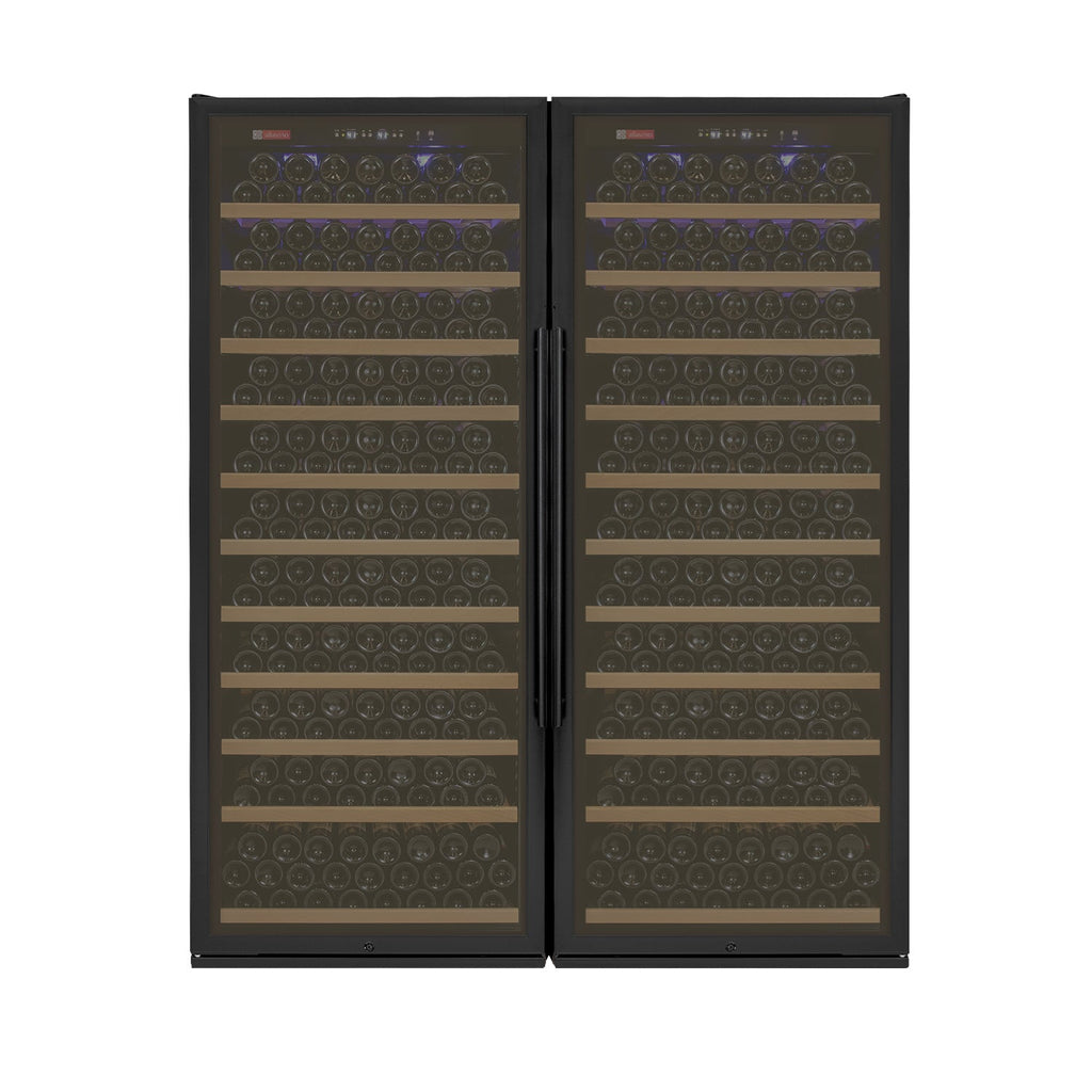 Allavino Vite II Tru-Vino 554 Bottle Dual Zone Black Side-by-Side Wine Refrigerator