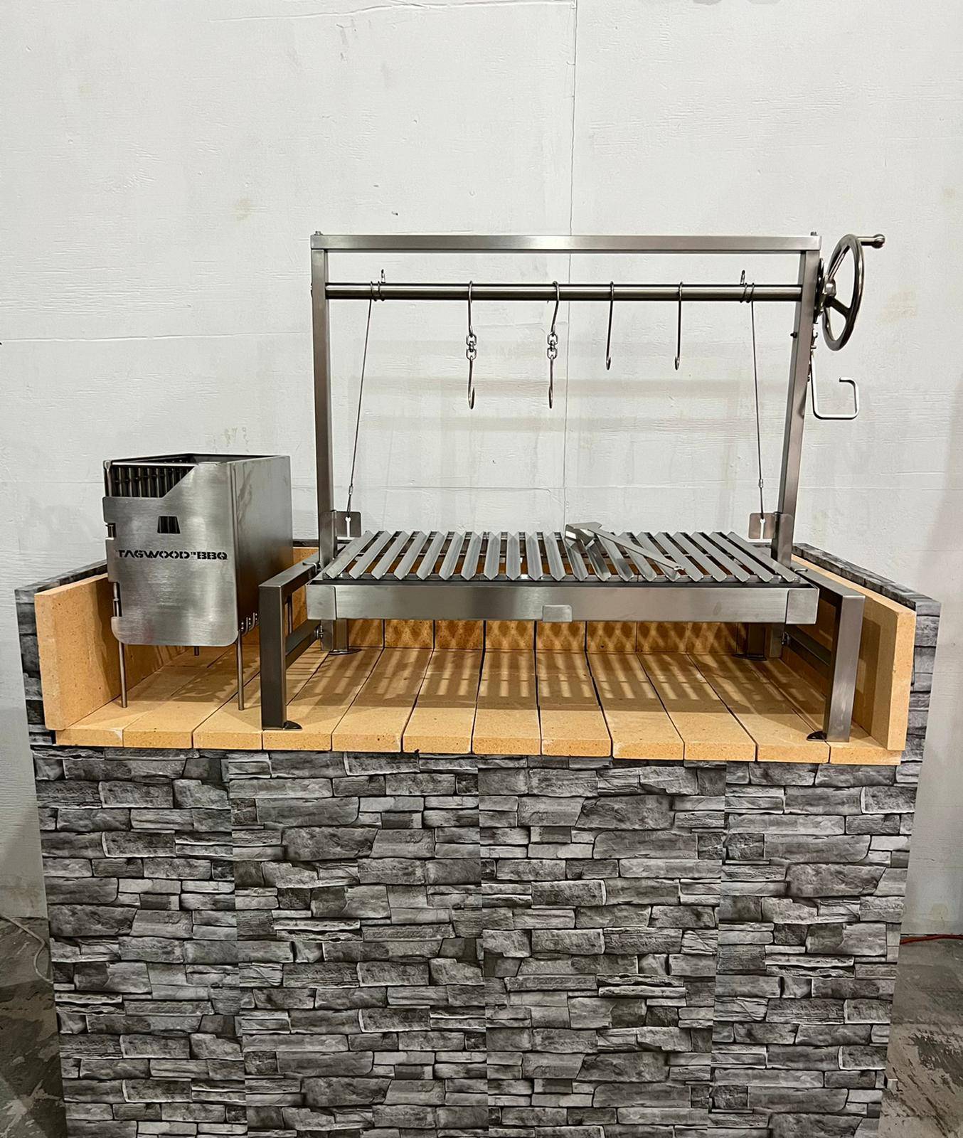 Tagwood BBQ09SS Insert Style Argentine Santa Maria Grill – 304 Stainless Steel