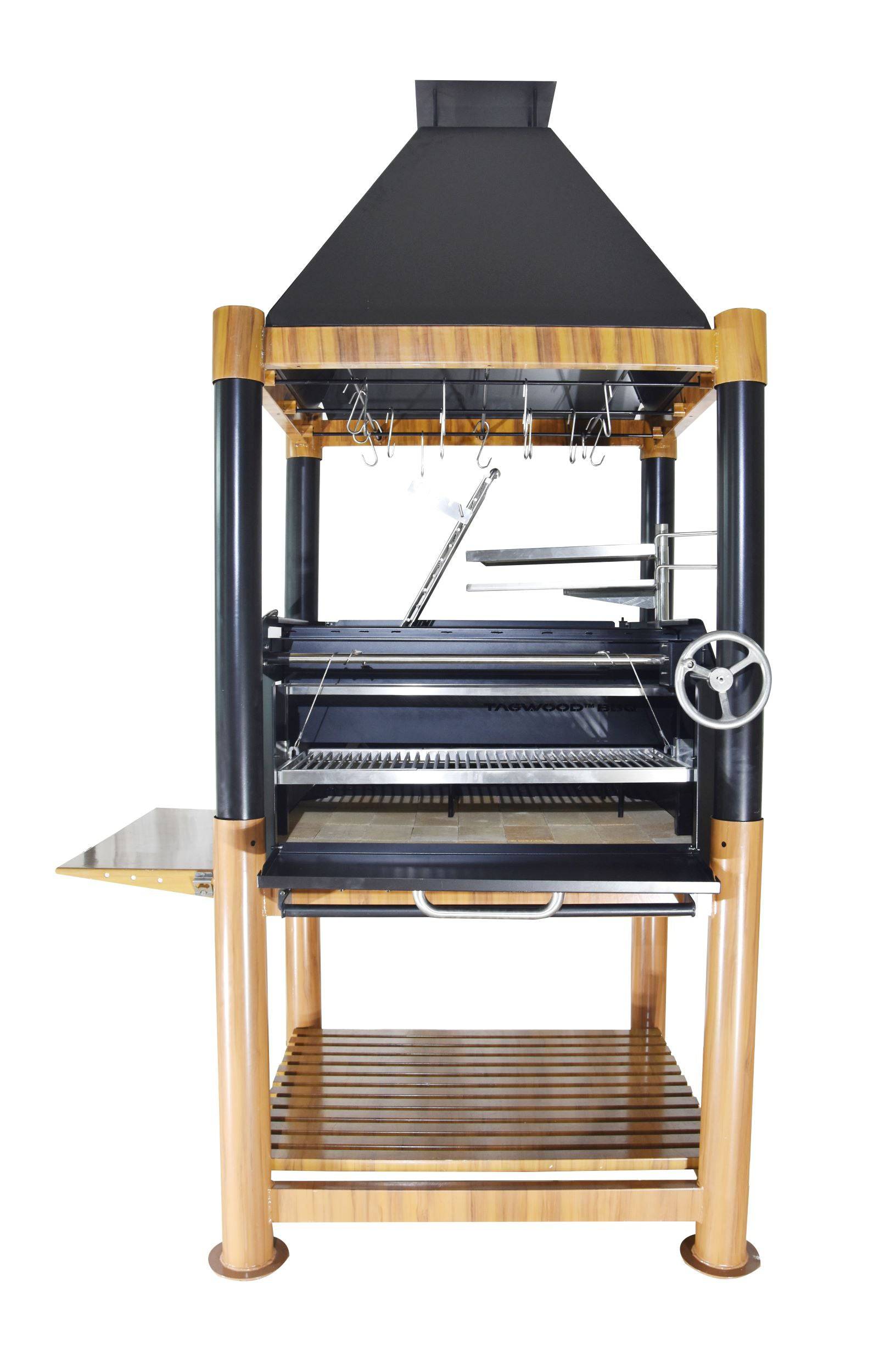 Tagwood BBQ02SI Argentine Santa Maria Style Gaucho Grill – The Ultimate 360° Grilling Experience