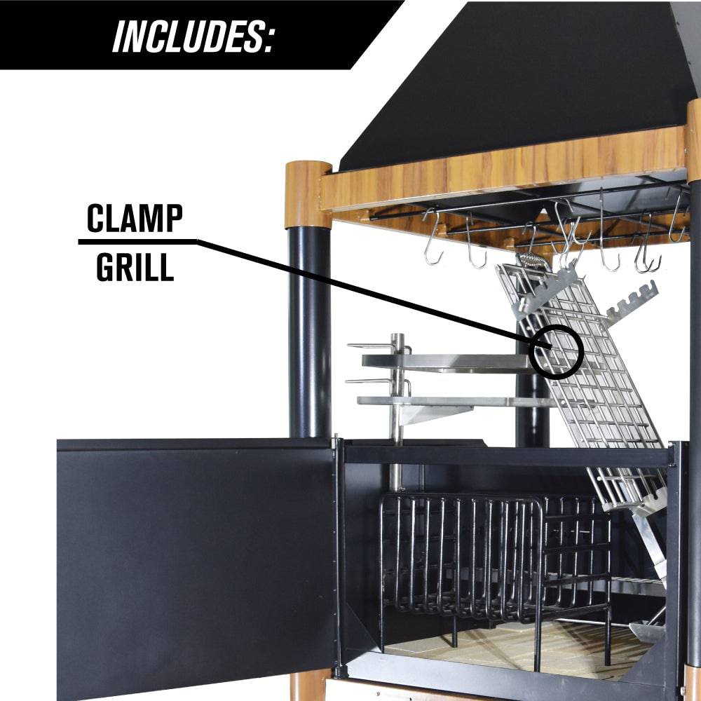 Tagwood BBQ02SI Argentine Santa Maria Style Gaucho Grill – The Ultimate 360° Grilling Experience