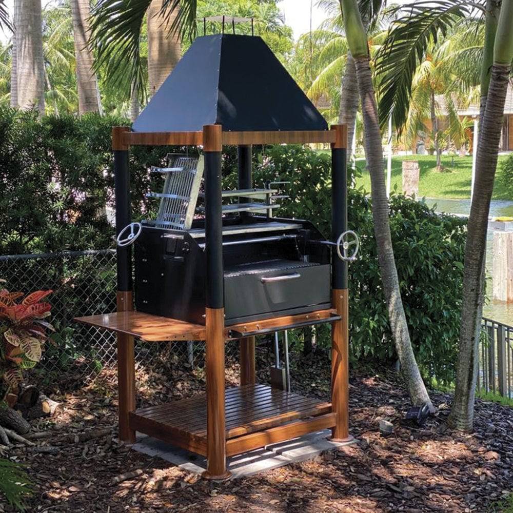 Tagwood BBQ02SI Argentine Santa Maria Style Gaucho Grill – The Ultimate 360° Grilling Experience