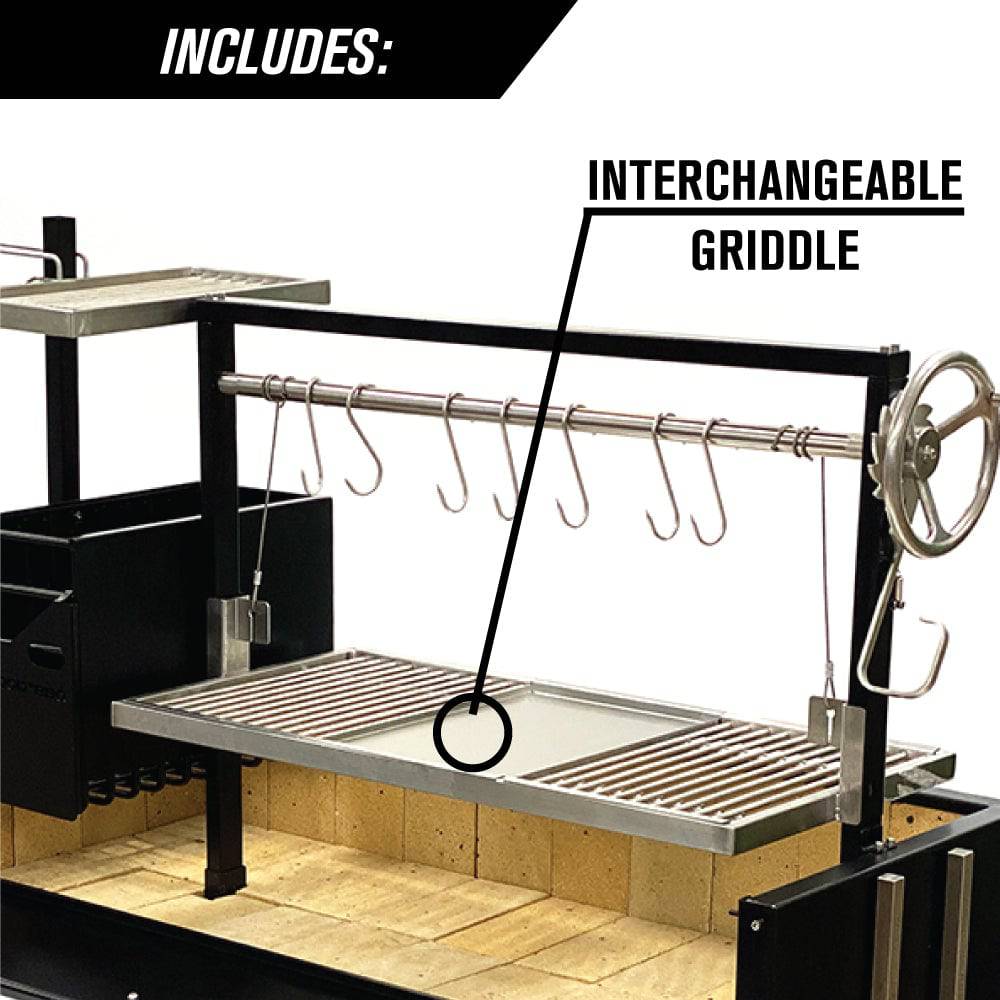 Tagwood BBQ03SI Premium Freestanding Argentine Santa Maria Grill