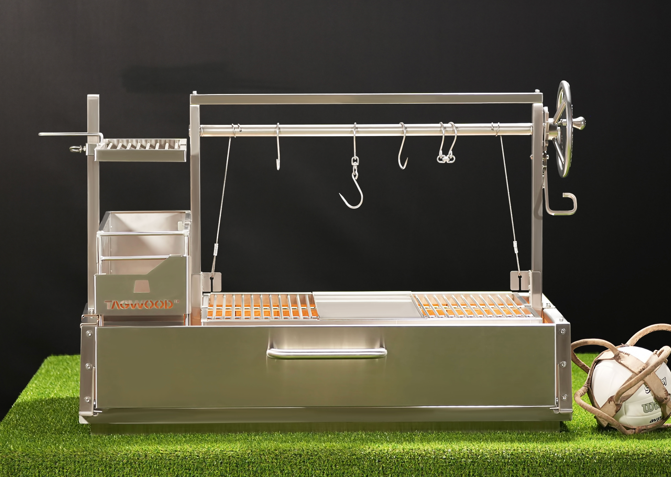 Tagwood BBQ05SS Built-In Santa Maria Argentine Grill – 304 Stainless Steel
