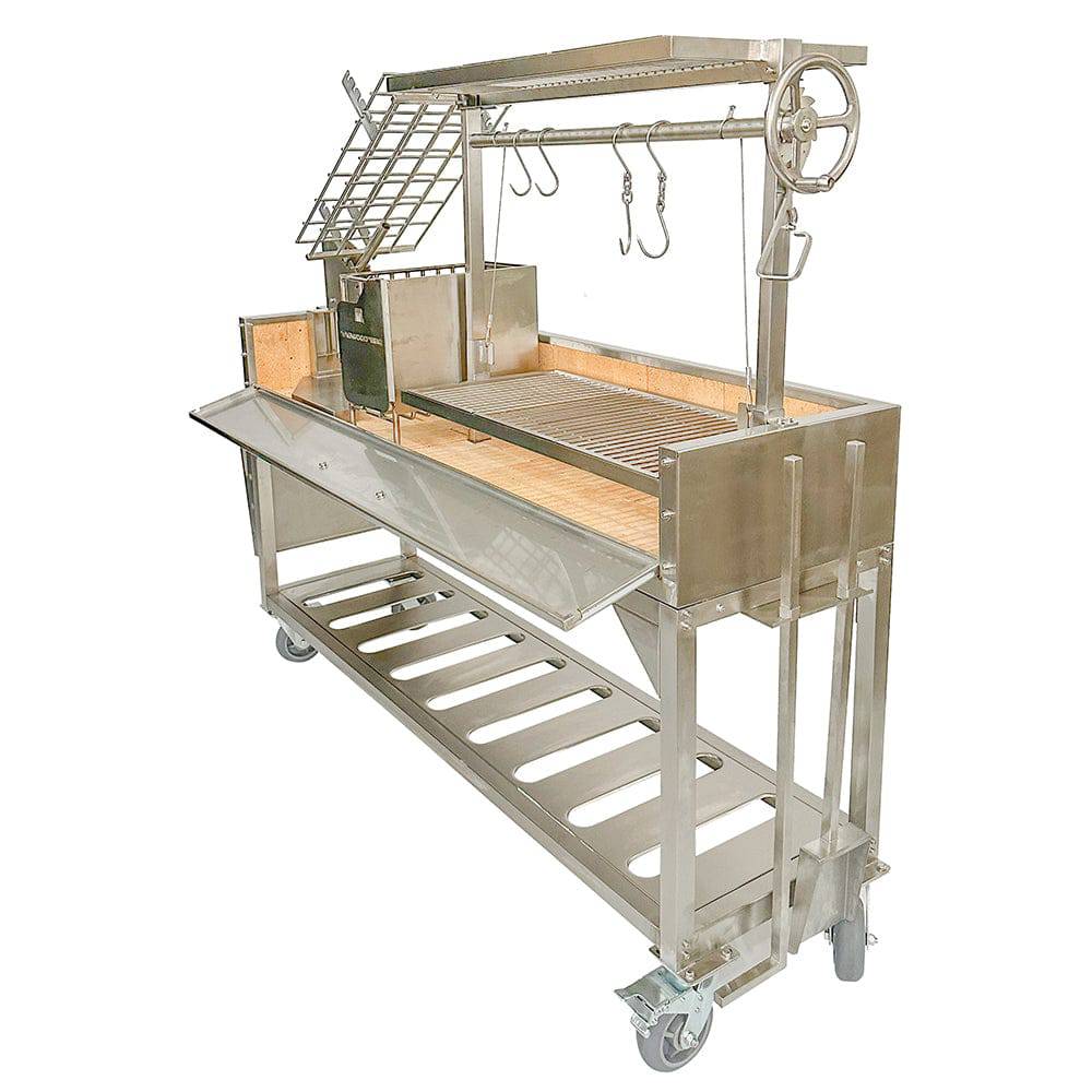 Tagwood BBQ06SS Argentine Santa Maria Grill – with 360° Rotating Clamp Grill