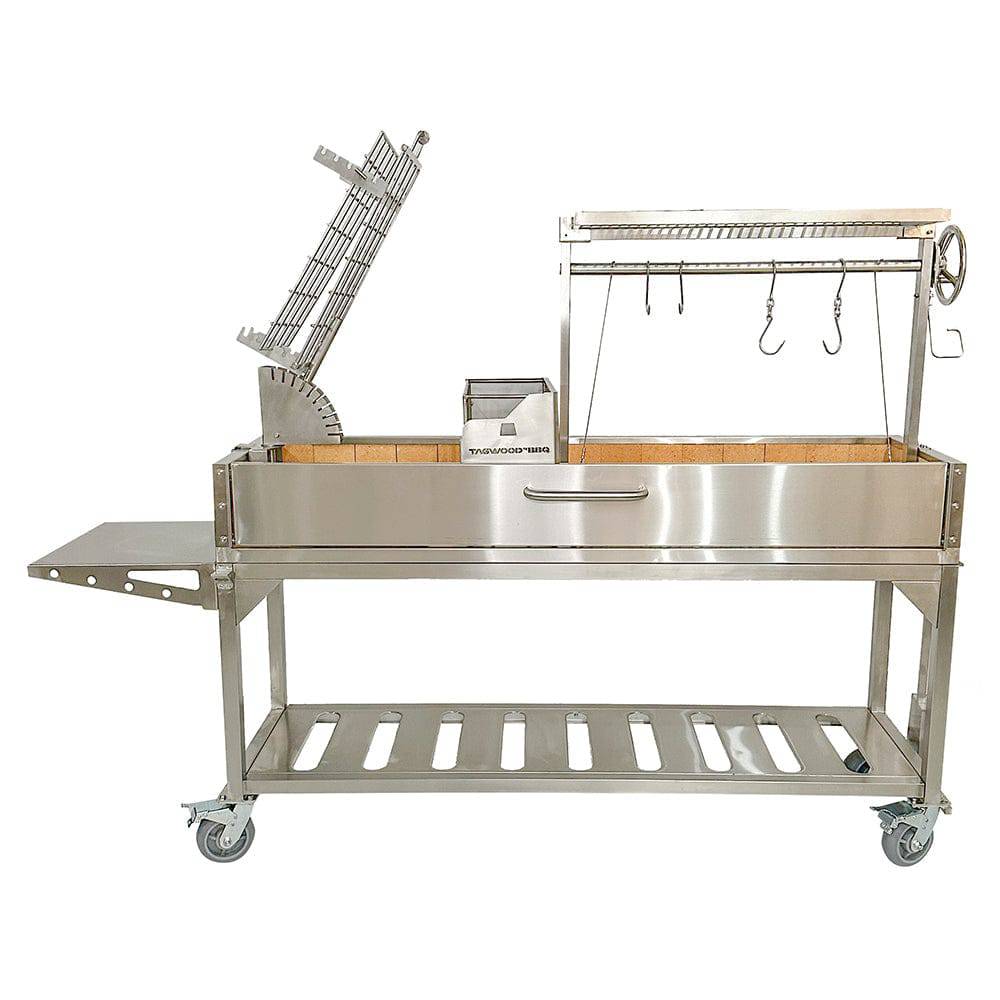 Tagwood BBQ06SS Argentine Santa Maria Grill – with 360° Rotating Clamp Grill