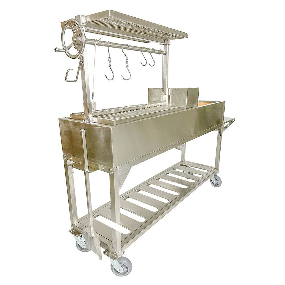 Tagwood BBQ06SS Argentine Santa Maria Grill – with 360° Rotating Clamp Grill