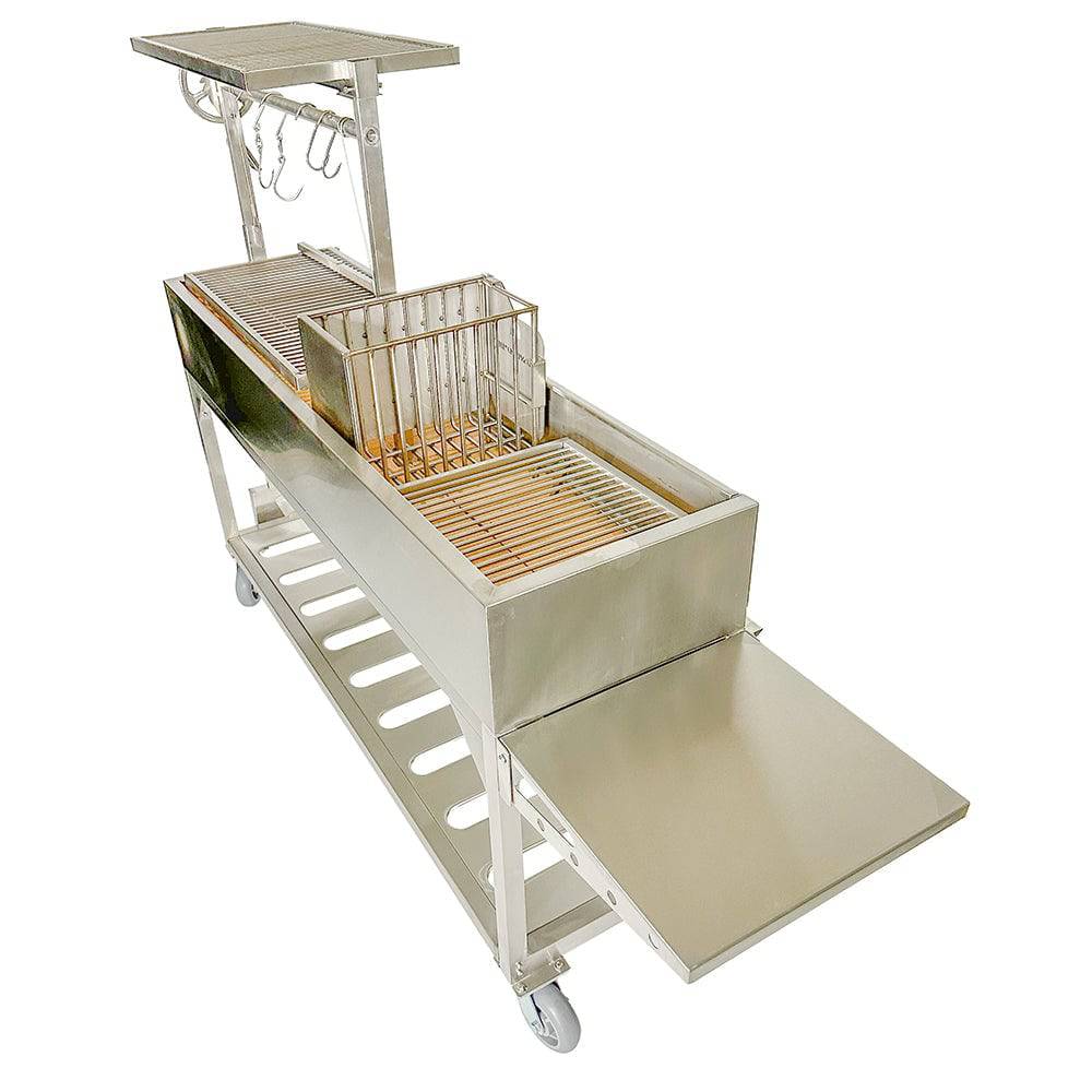 Tagwood BBQ06SS Argentine Santa Maria Grill – with 360° Rotating Clamp Grill