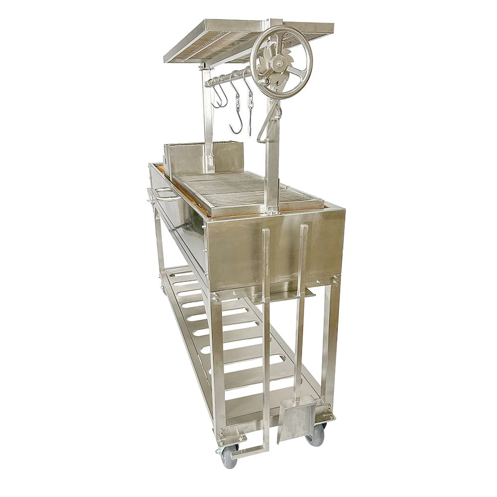 Tagwood BBQ06SS Argentine Santa Maria Grill – with 360° Rotating Clamp Grill