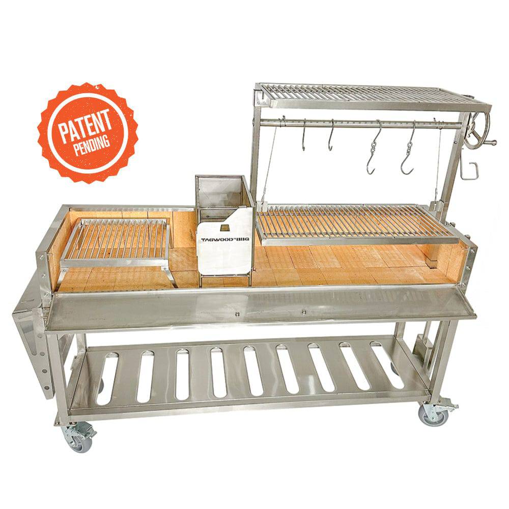Tagwood BBQ06SS Argentine Santa Maria Grill – with 360° Rotating Clamp Grill