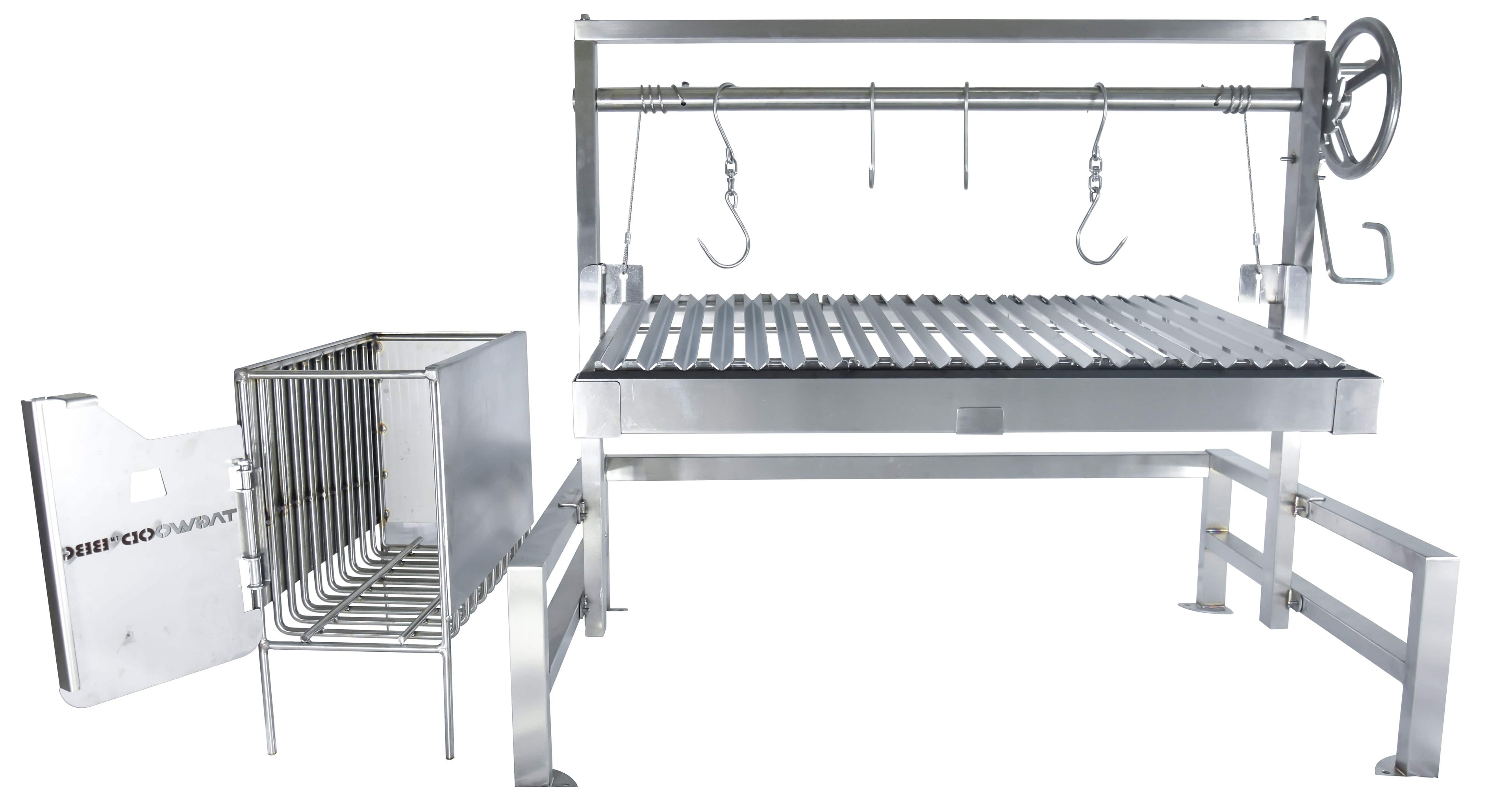 Tagwood BBQ09SS Insert Style Argentine Santa Maria Grill – 304 Stainless Steel