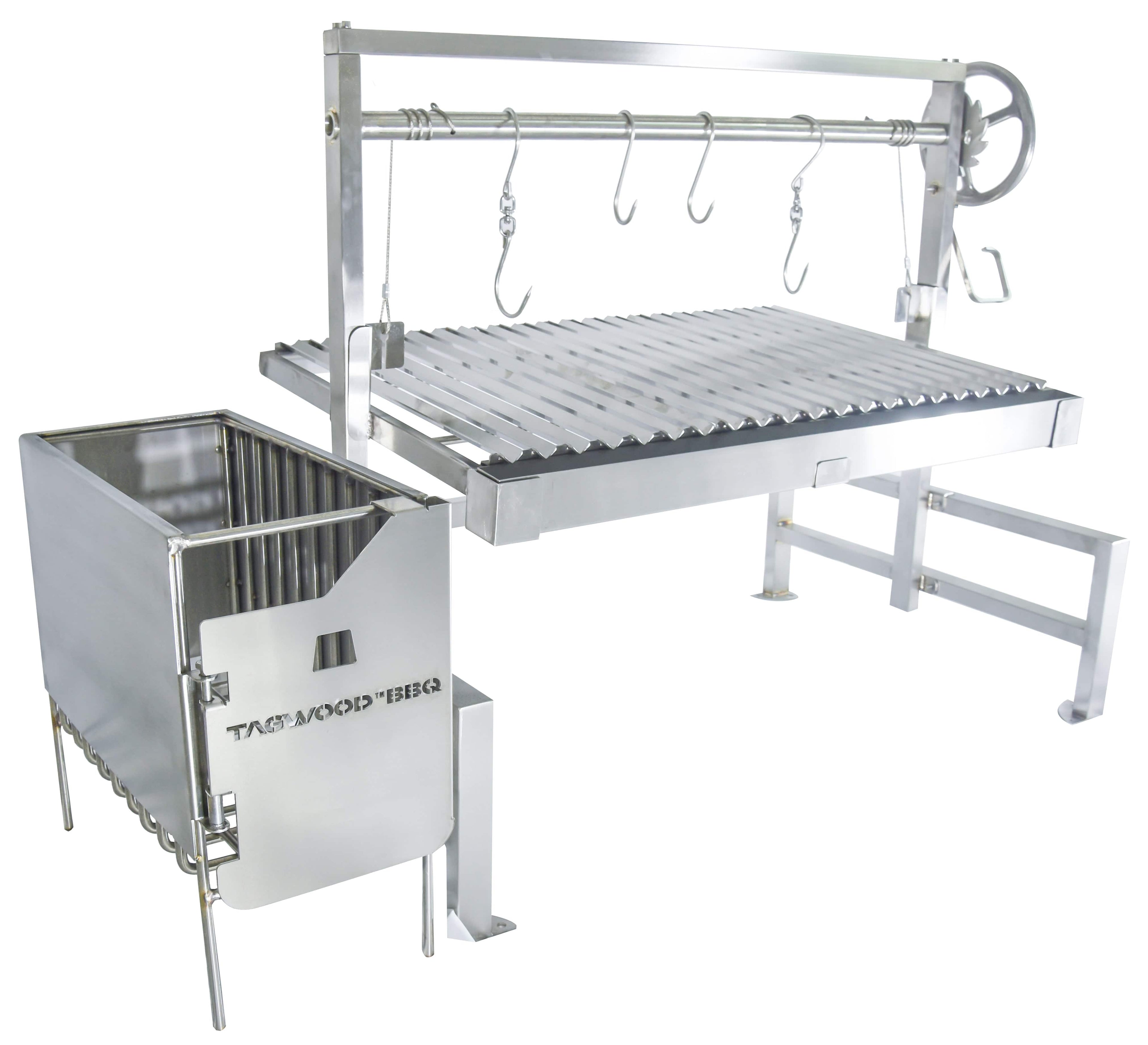 Tagwood BBQ09SS Insert Style Argentine Santa Maria Grill – 304 Stainless Steel