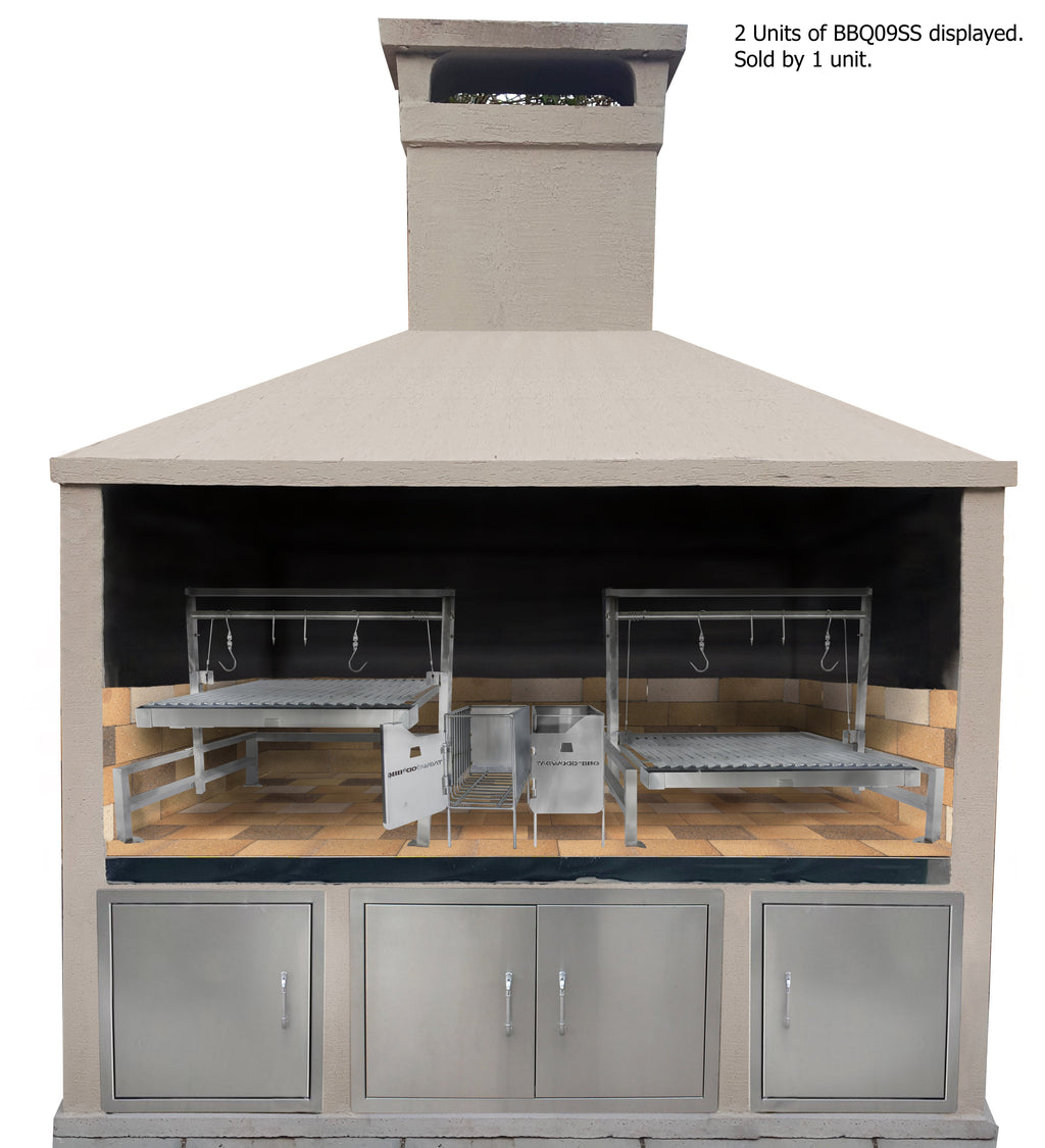 Tagwood BBQ09SS Insert Style Argentine Santa Maria Grill – 304 Stainless Steel