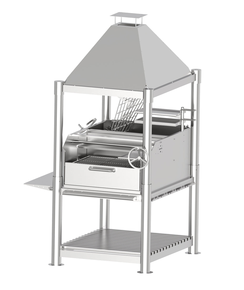 Tagwood BBQ12SS XL Argentine Santa Maria Grill – All 304 Stainless Steel "Beast on Steroids"