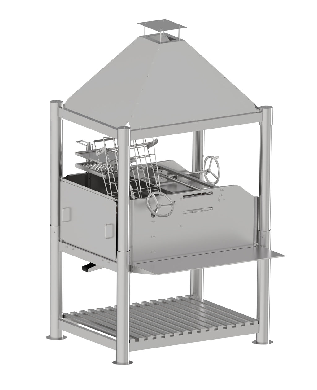 Tagwood BBQ12SS XL Argentine Santa Maria Grill – All 304 Stainless Steel "Beast on Steroids"
