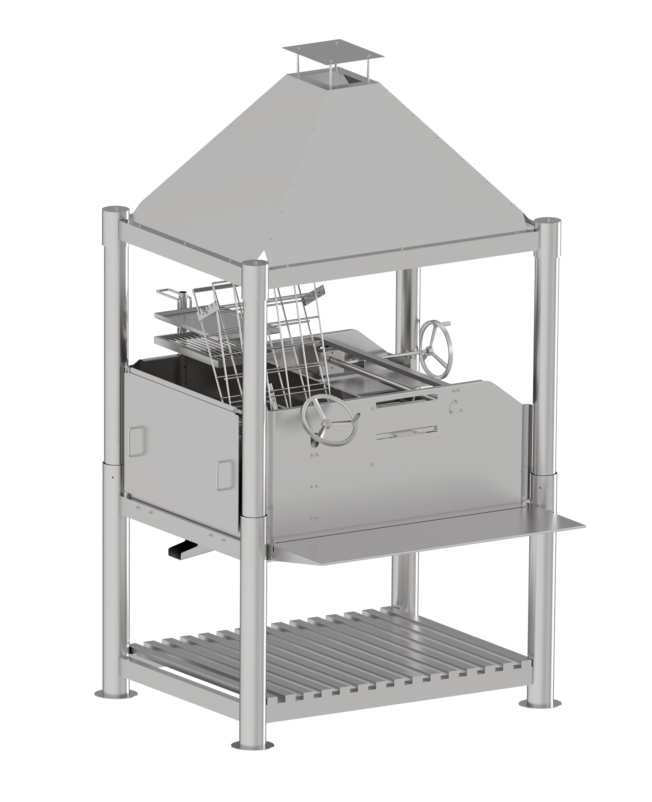 Tagwood BBQ12SS XL Argentine Santa Maria Grill – All 304 Stainless Steel "Beast on Steroids"