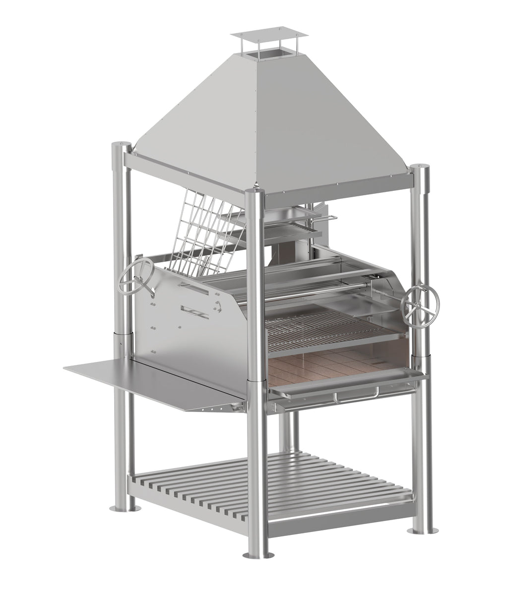 Tagwood BBQ12SS XL Argentine Santa Maria Grill – All 304 Stainless Steel "Beast on Steroids"