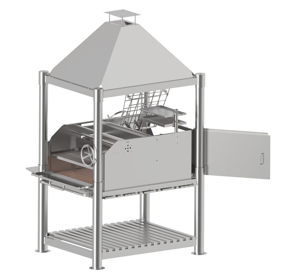 Tagwood BBQ12SS XL Argentine Santa Maria Grill – All 304 Stainless Steel "Beast on Steroids"