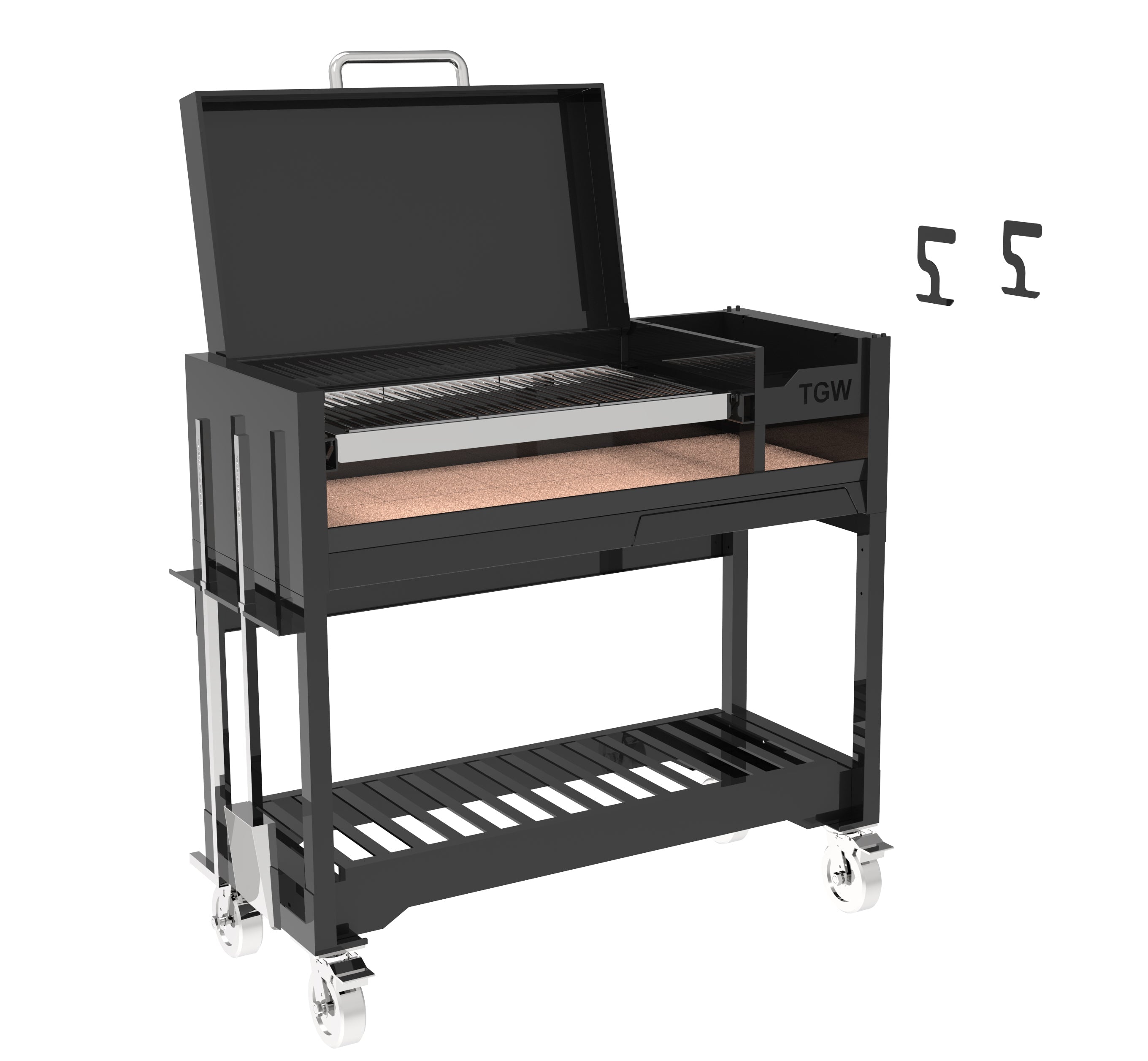 Tagwood BBQ18SI Argentine Style Grill – Chief Series All-Black Edition
