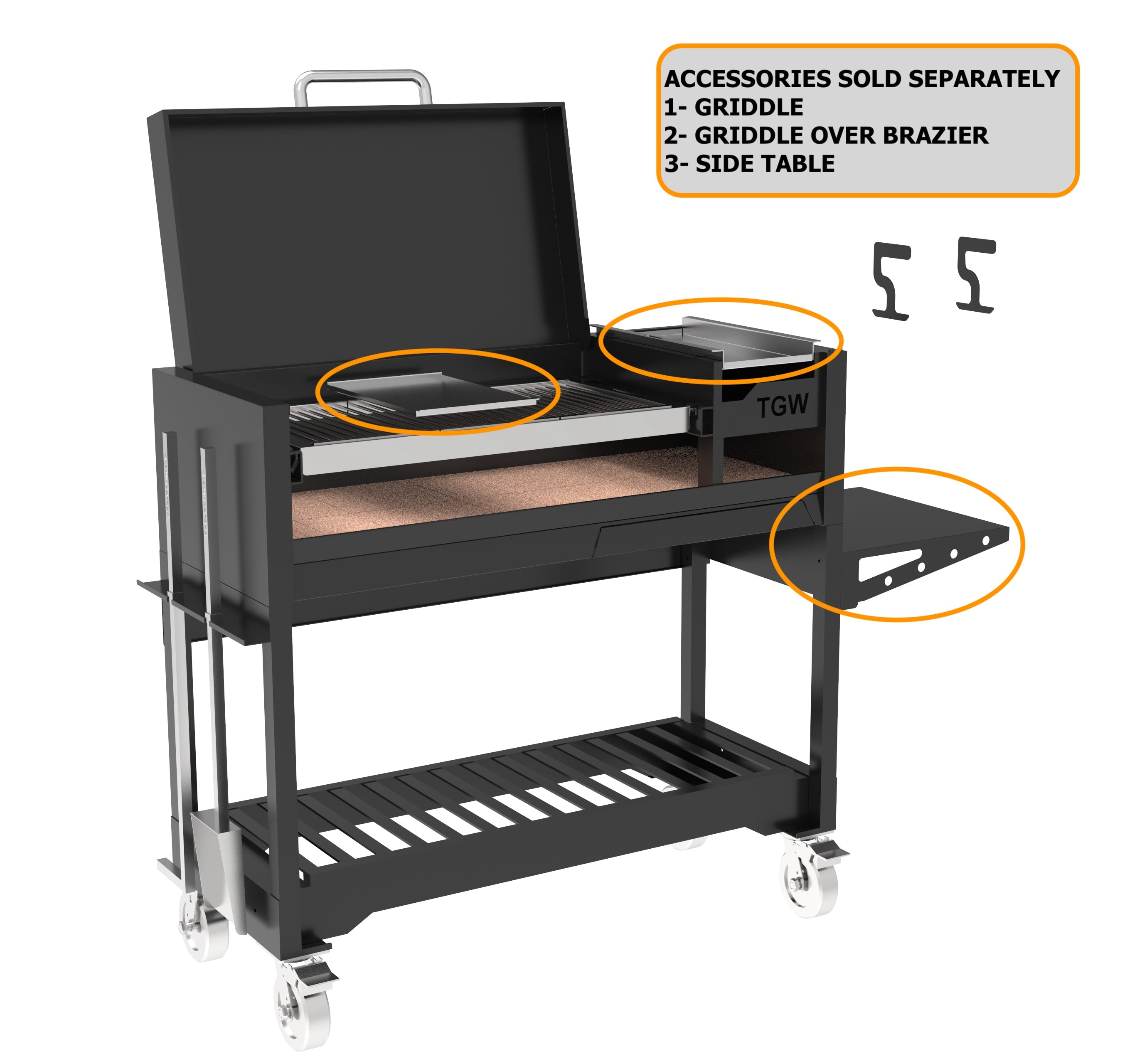 Tagwood BBQ18SI Argentine Style Grill – Chief Series All-Black Edition