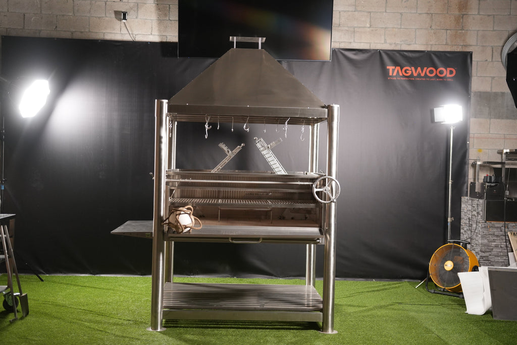 Tagwood BBQ BBQ22SS "The Silver Bullet XL" – All Stainless Steel Argentine Gaucho Grill