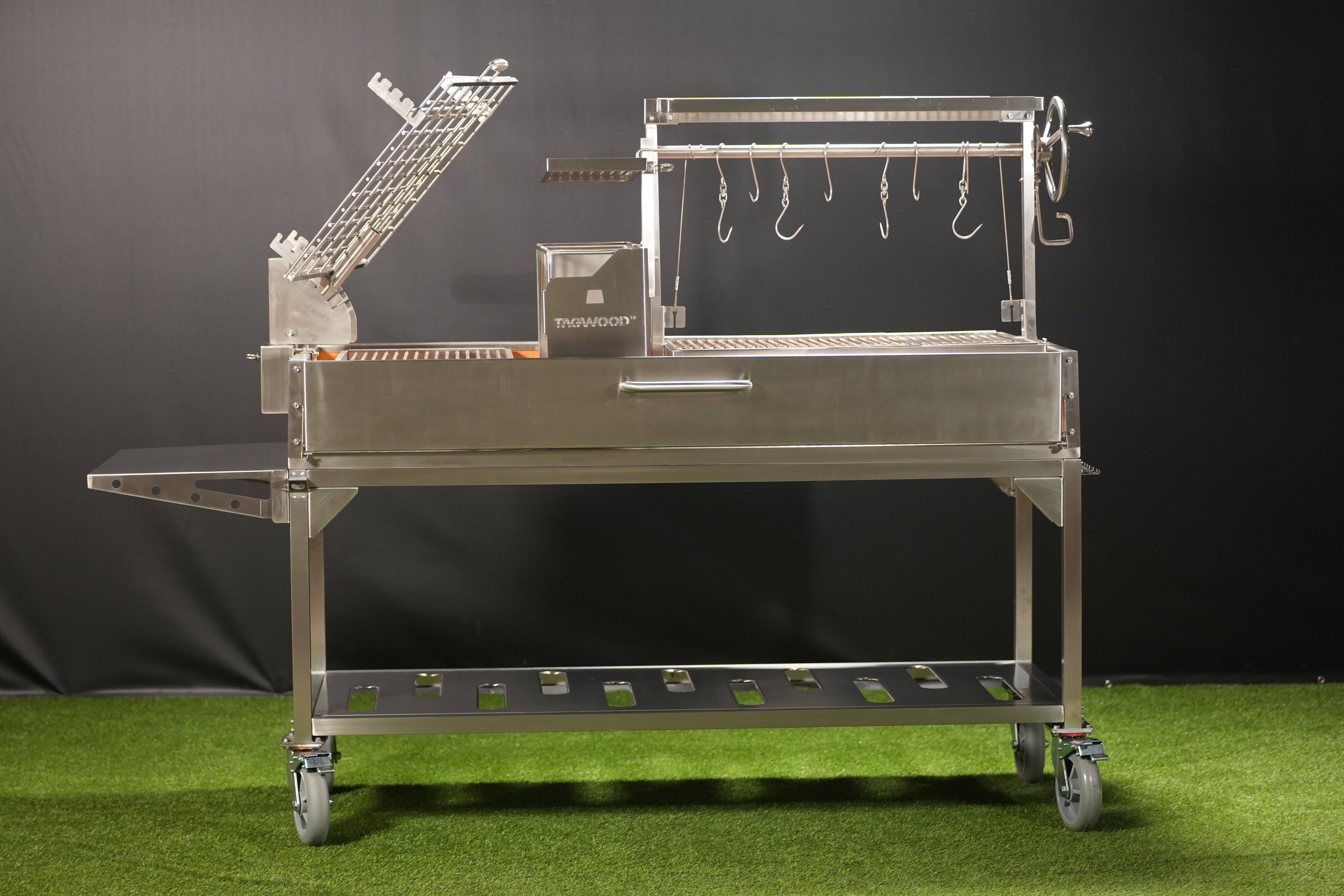 Tagwood BBQ26SS Premium XL Argentine Santa Maria Grill – 304 Stainless Steel