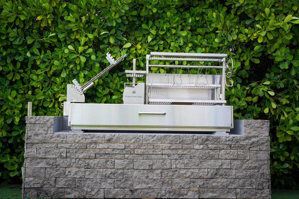 Tagwood BBQ08SS Argentine Gaucho Style Grill – with 360° Rotating Clamp Grill