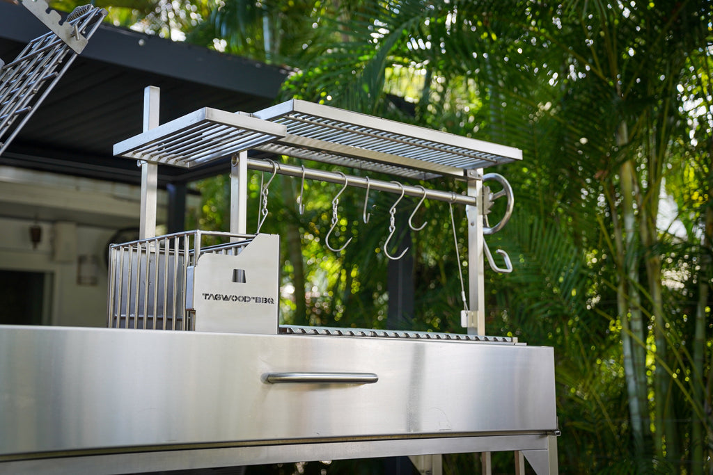 Tagwood BBQ06SS Argentine Santa Maria Grill – with 360° Rotating Clamp Grill
