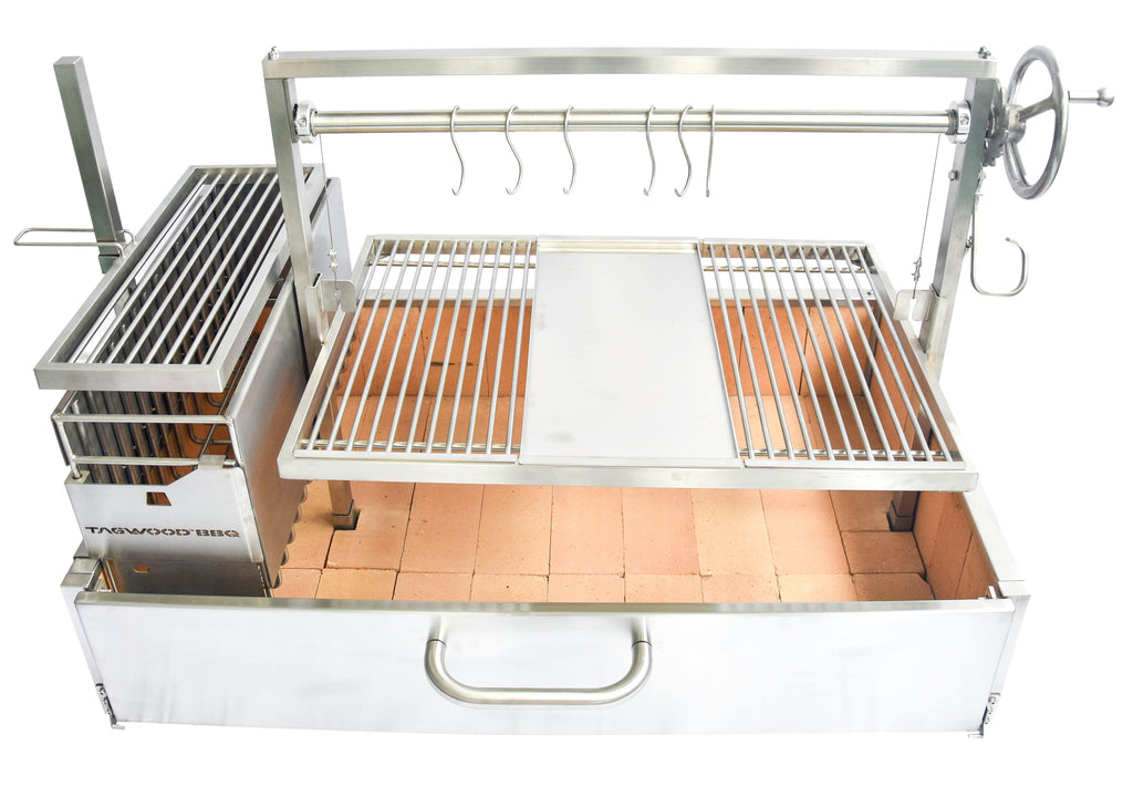 Tagwood BBQ25SS XL Built-In Santa Maria Argentine Grill – 304 Stainless Steel