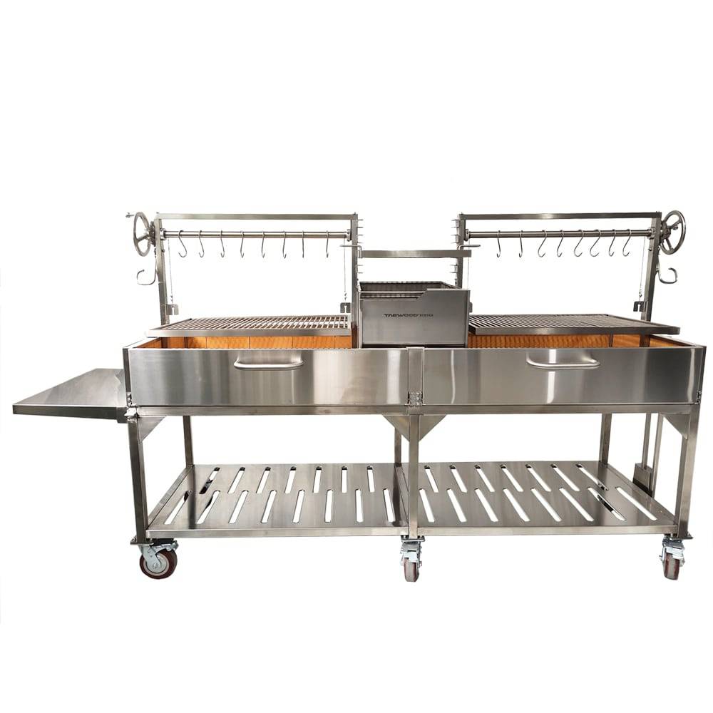 Tagwood BBQ24SS Double Argentine Santa Maria Grill – 304 Stainless Steel