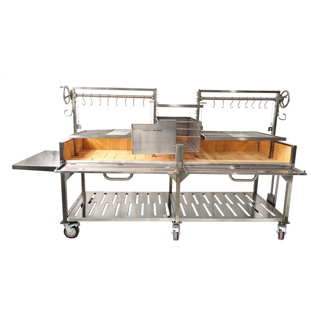 Tagwood BBQ24SS Double Argentine Santa Maria Grill – 304 Stainless Steel