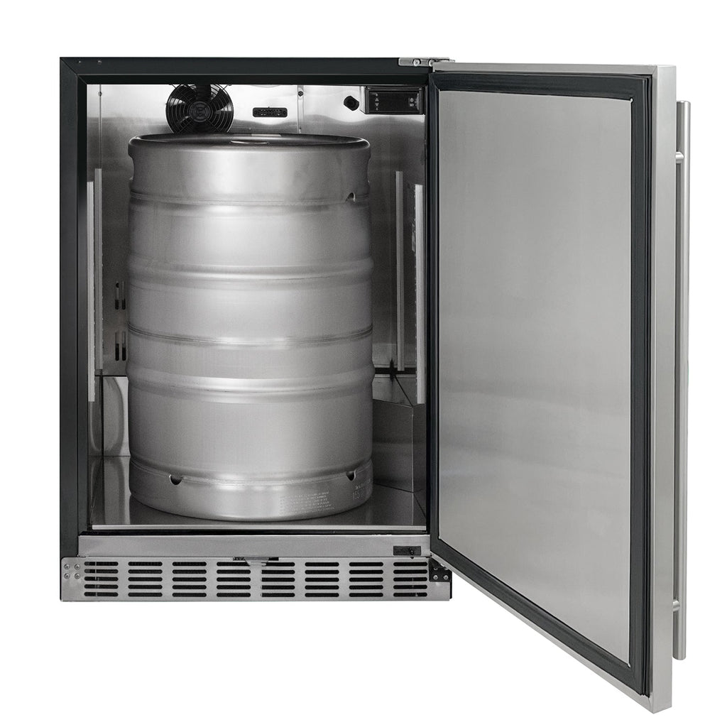 Kegco HK38BSU-1 24" Single Tap Built-In Stainless Steel Kegerator