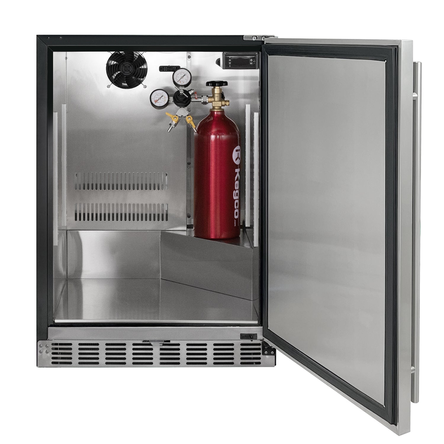 Kegco HK38BSU-3 24" Triple Tap Built-In Stainless Steel Kegerator