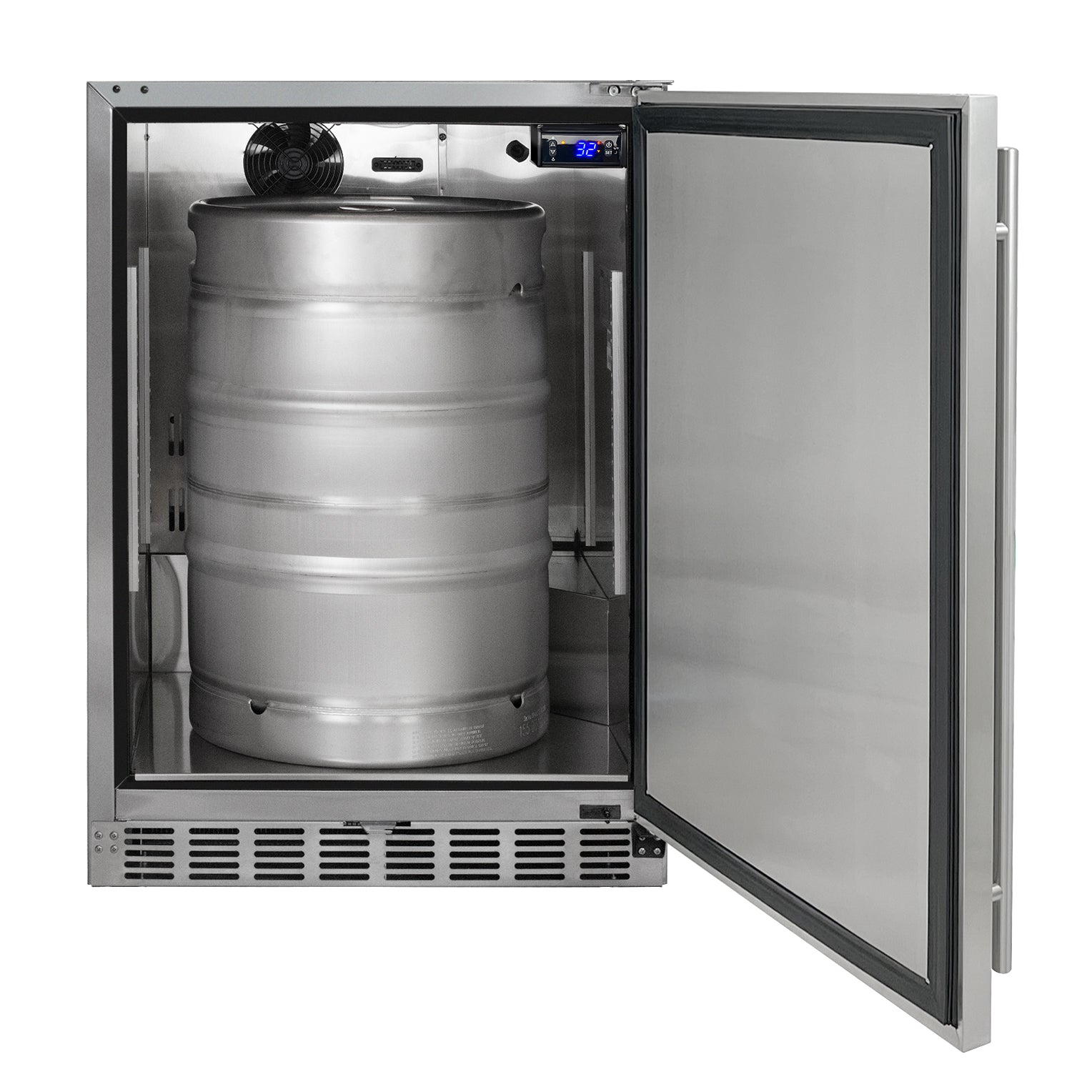 Kegco HK38SSU-1 24" Single Tap Outdoor Built-In Stainless Steel Kegerator