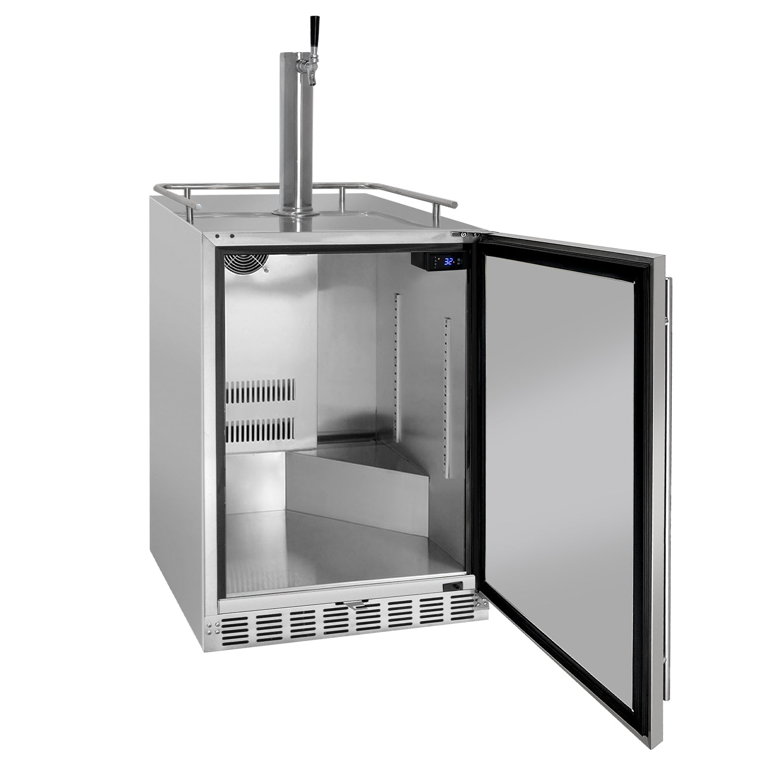 Kegco HK38SSU-1 24" Single Tap Outdoor Built-In Stainless Steel Kegerator