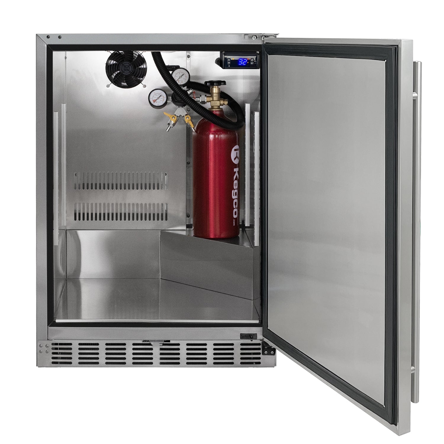 Kegco HK38SSU-3 24" Triple Tap Outdoor Built-In Stainless Steel Kegerator