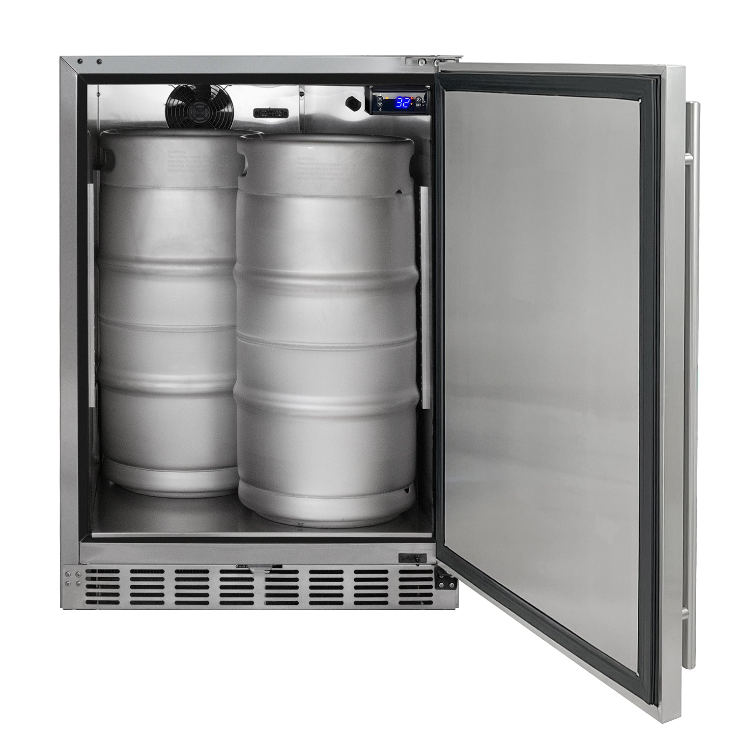 Kegco HK38SSU-3 24" Triple Tap Outdoor Built-In Stainless Steel Kegerator