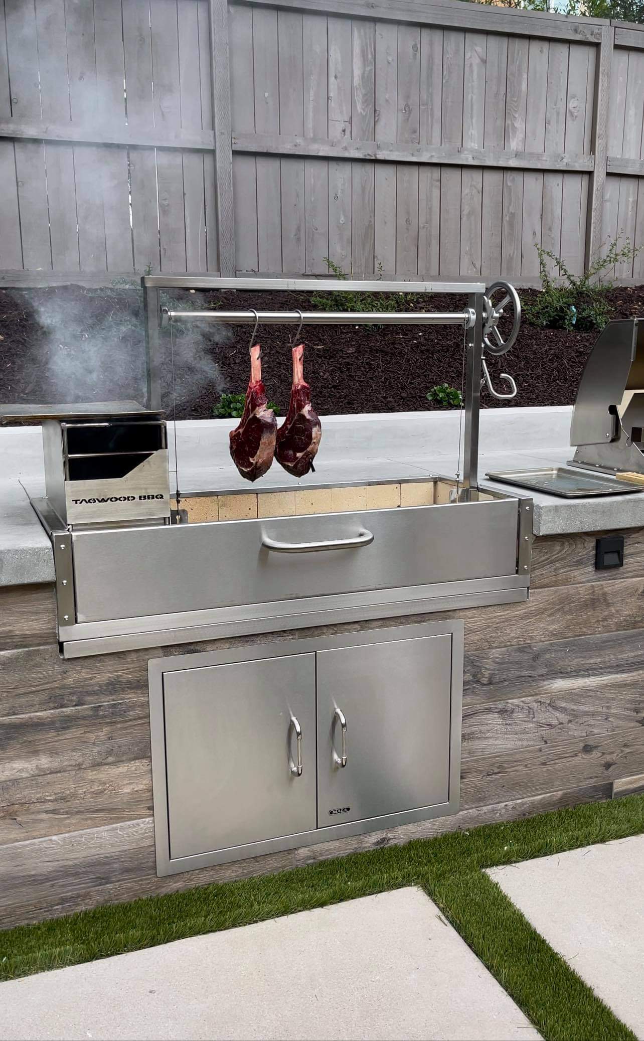 Tagwood BBQ05SS Built-In Santa Maria Argentine Grill – 304 Stainless Steel