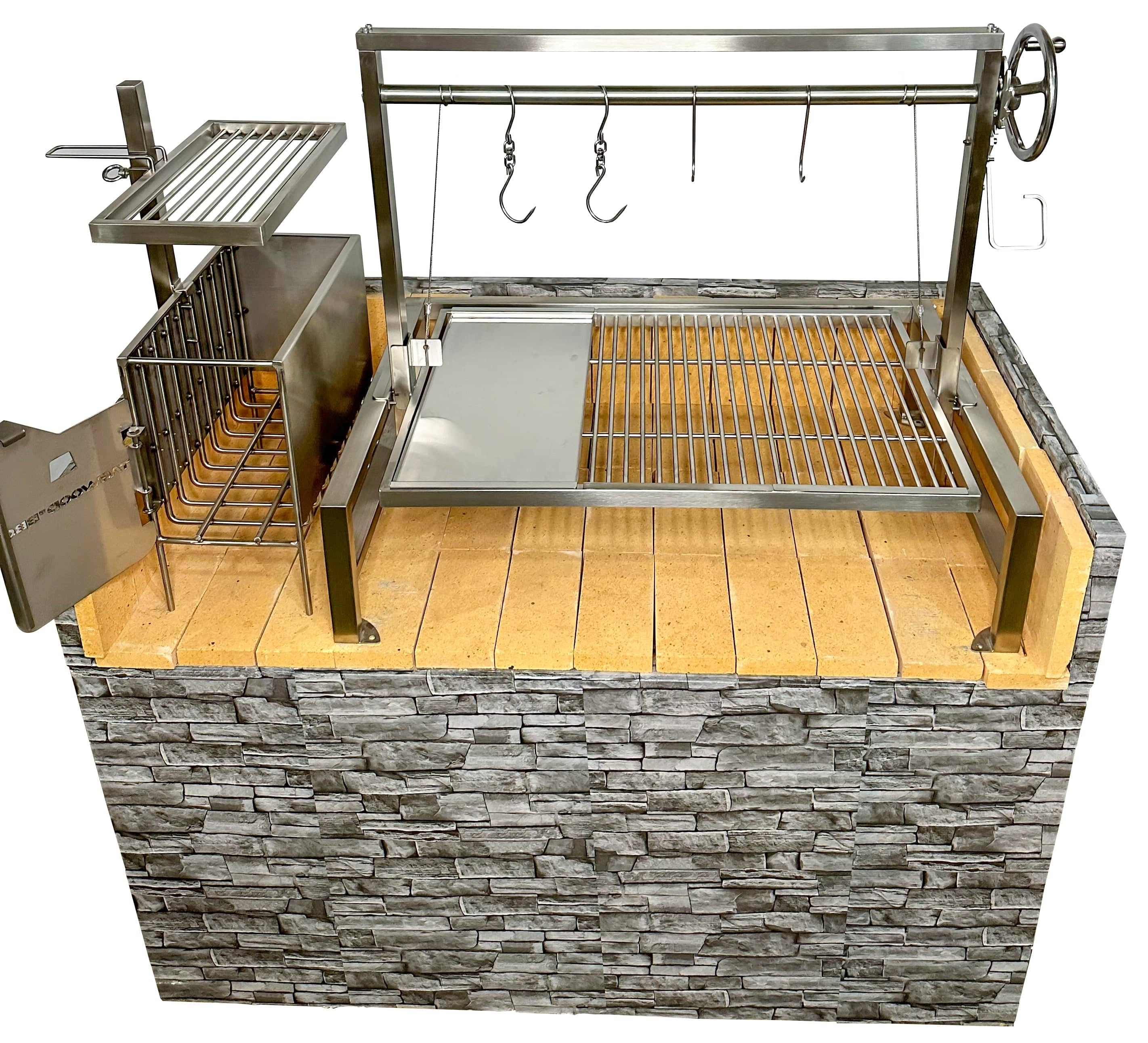 Tagwood BBQ09SS Insert Style Argentine Santa Maria Grill – 304 Stainless Steel