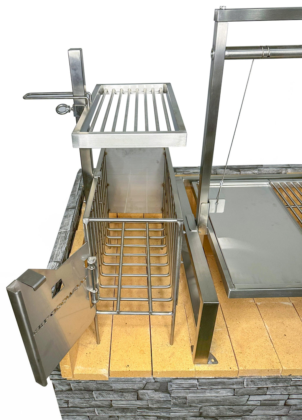 Tagwood BBQ09SS Insert Style Argentine Santa Maria Grill – 304 Stainless Steel