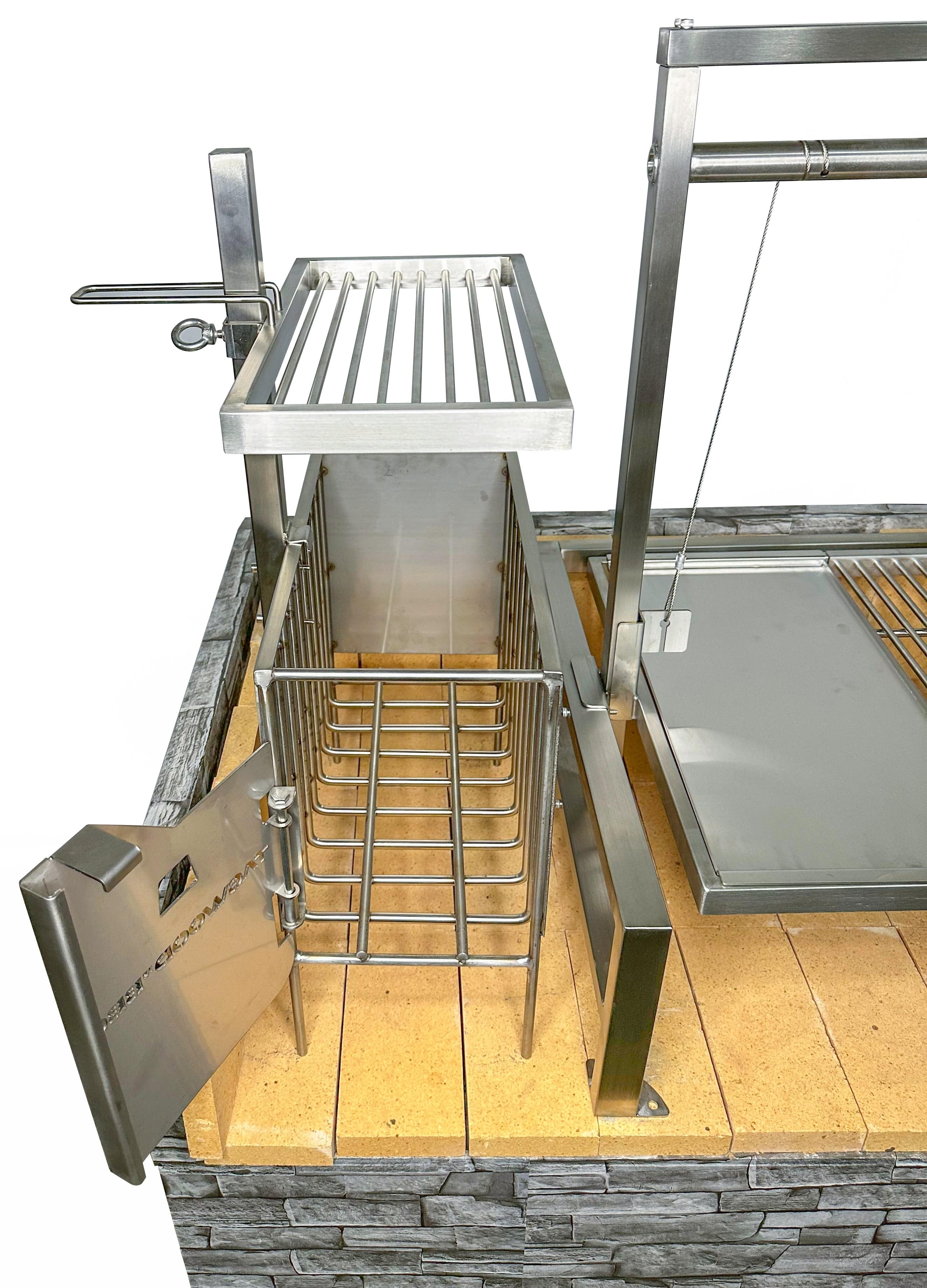 Tagwood BBQ09SS Insert Style Argentine Santa Maria Grill – 304 Stainless Steel