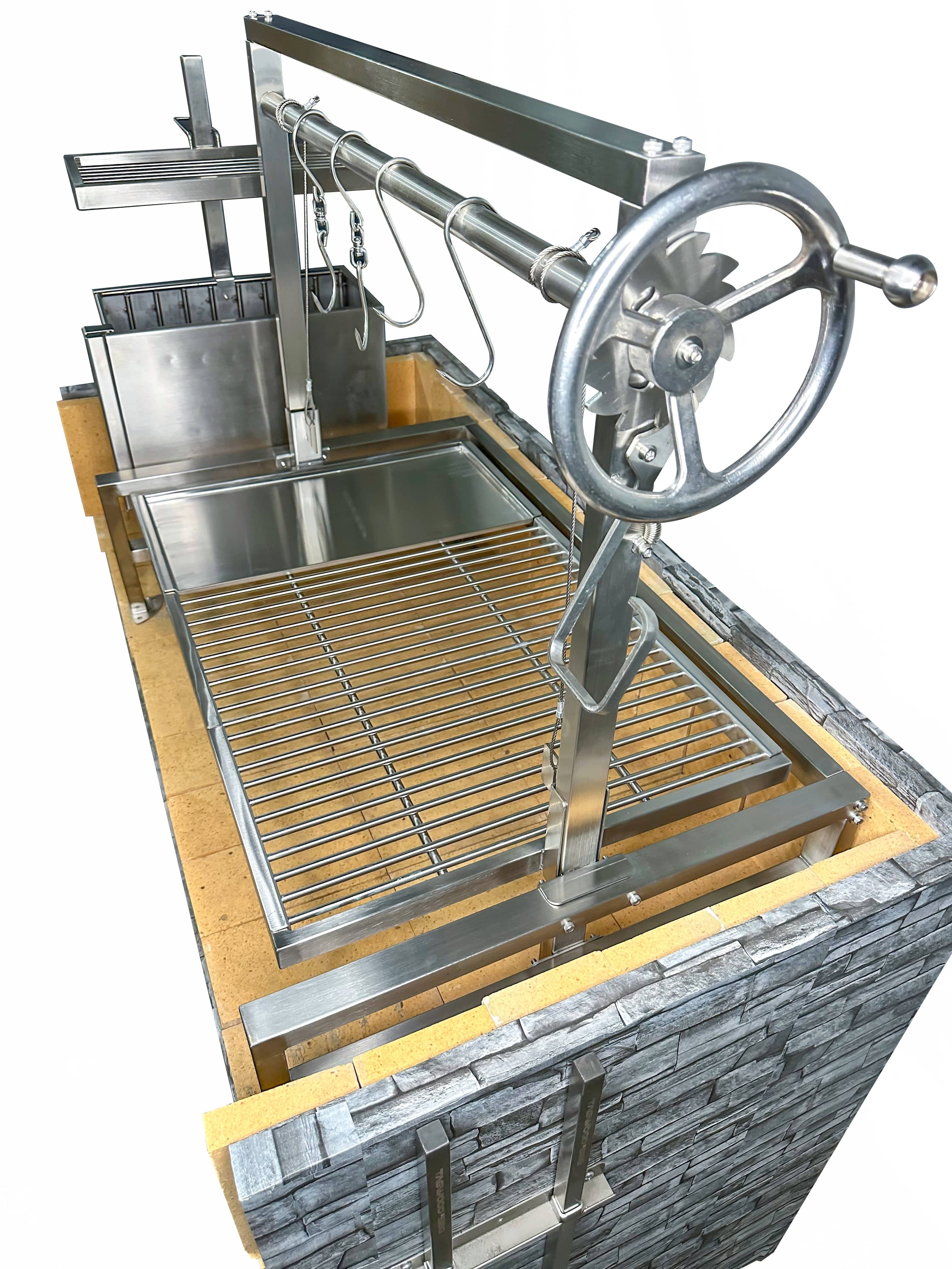 Tagwood BBQ09SS Insert Style Argentine Santa Maria Grill – 304 Stainless Steel
