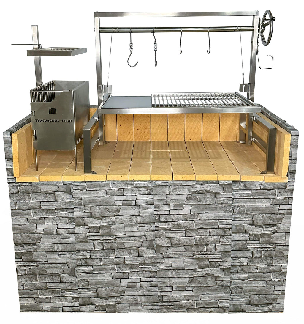 Tagwood BBQ09SS Insert Style Argentine Santa Maria Grill – 304 Stainless Steel