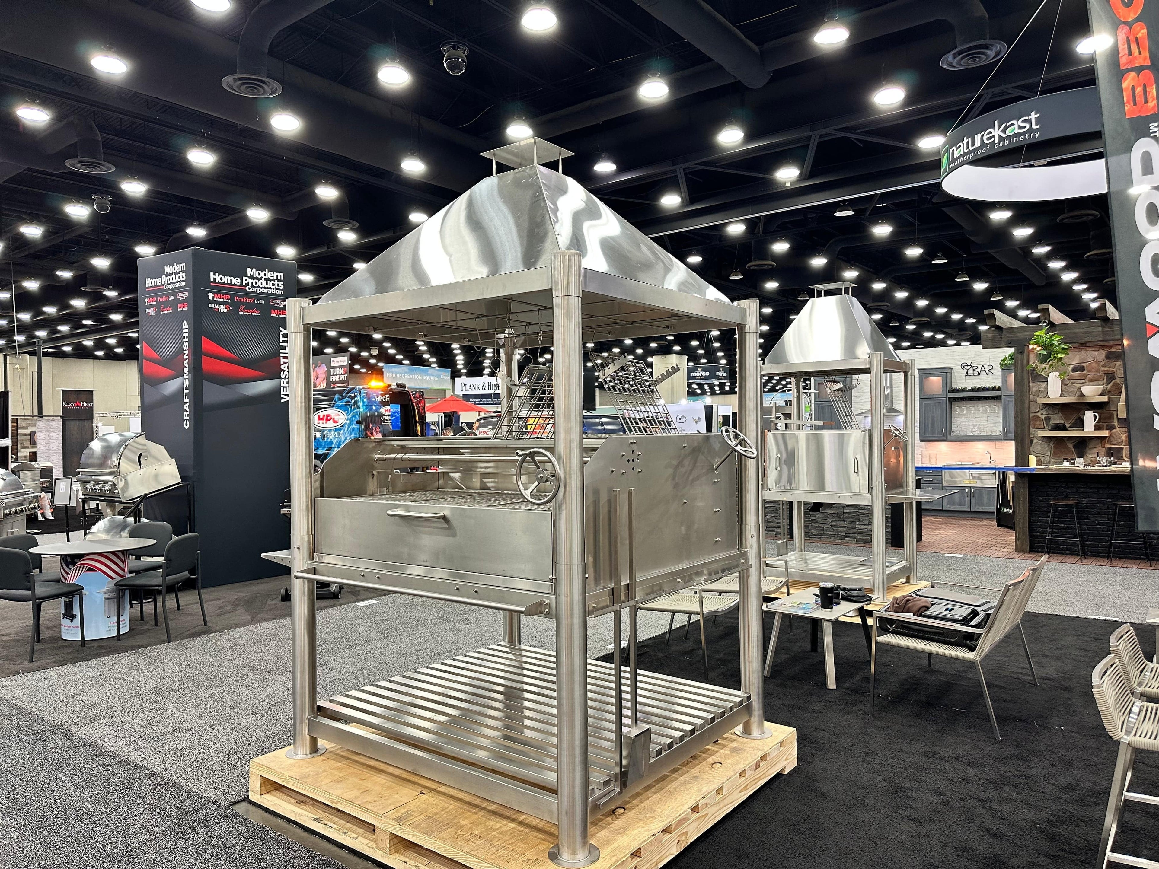 Tagwood BBQ BBQ22SS "The Silver Bullet XL" – All Stainless Steel Argentine Gaucho Grill