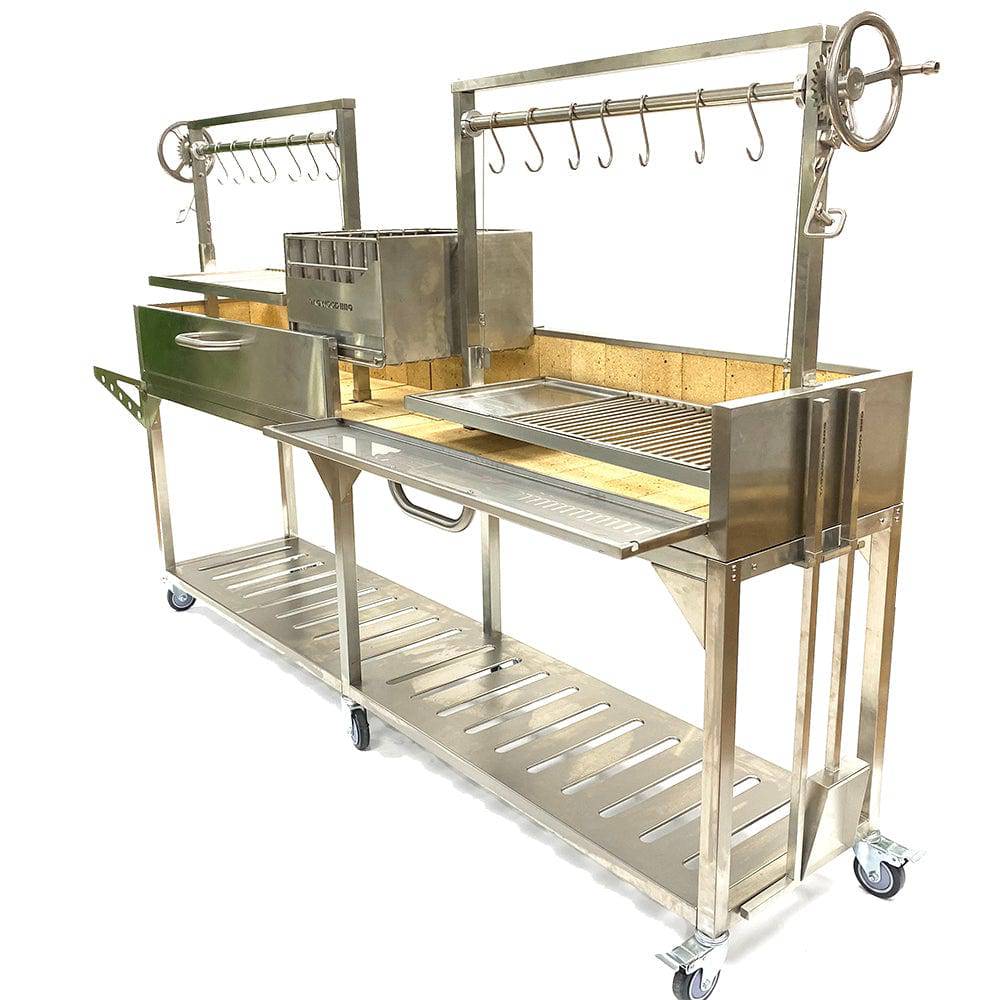 Tagwood BBQ04SS Double Argentine Santa Maria Style Grill – 304 Stainless Steel