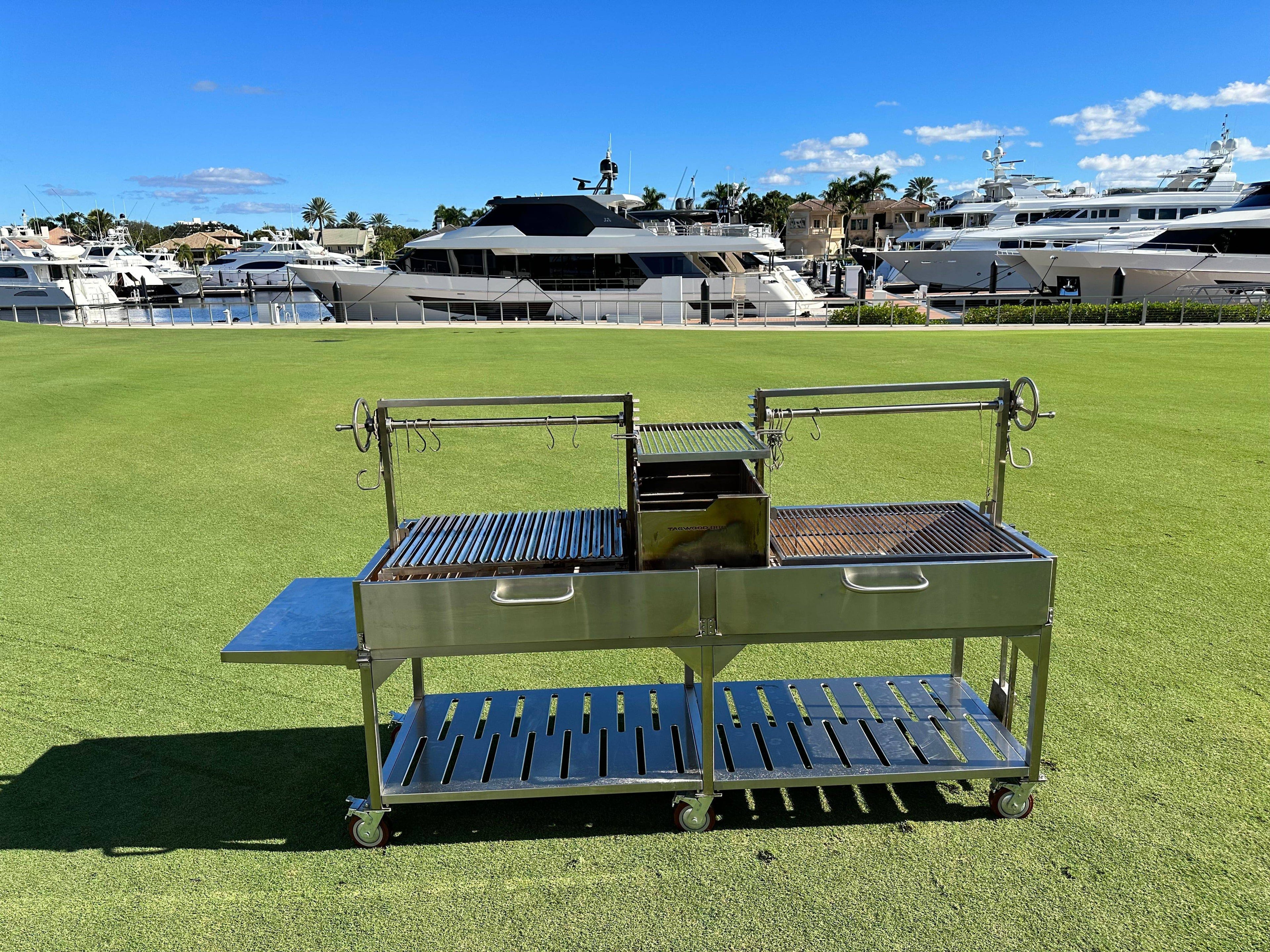 Tagwood BBQ24SS Double Argentine Santa Maria Grill – 304 Stainless Steel