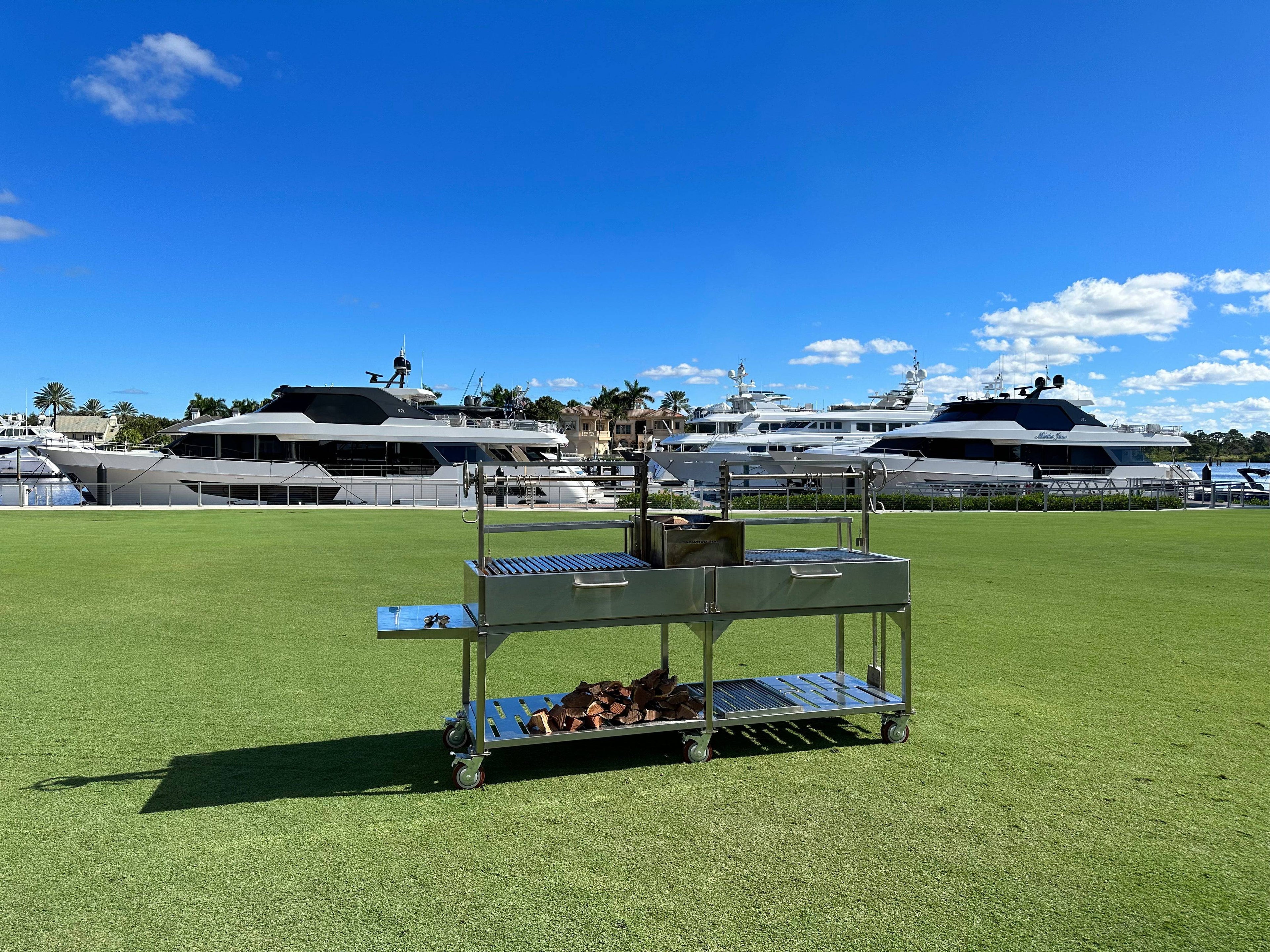 Tagwood BBQ24SS Double Argentine Santa Maria Grill – 304 Stainless Steel