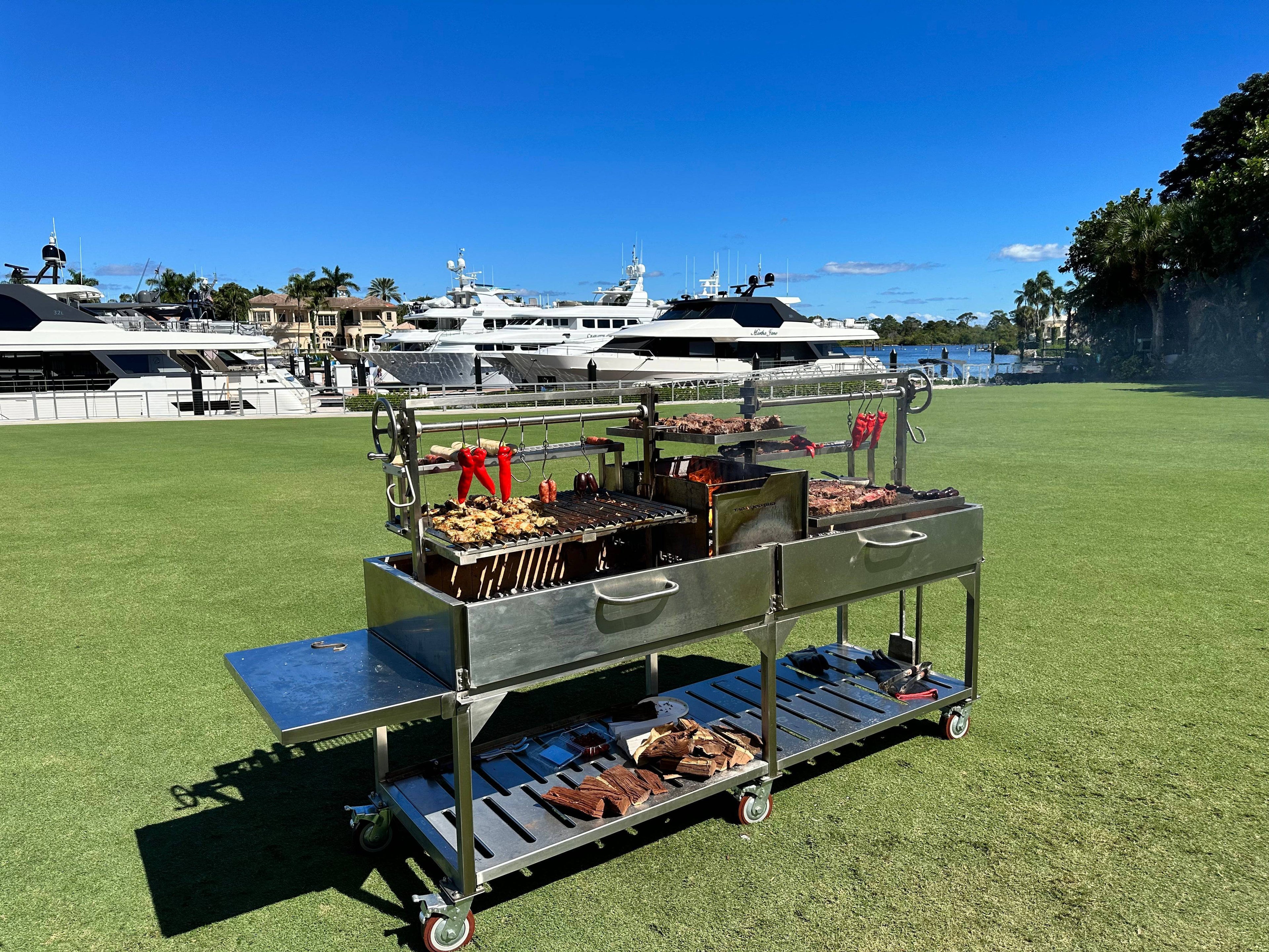 Tagwood BBQ24SS Double Argentine Santa Maria Grill – 304 Stainless Steel